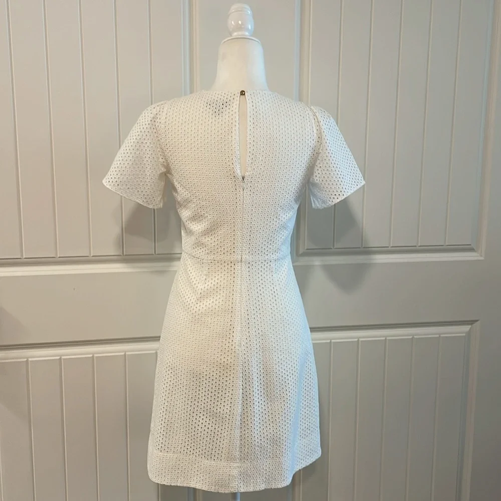 J. Crew Flutter Sleeve Eyelet Dress - Picture 4 of 14